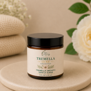 Tremella Smooth Gentle Scrub with Tremella Mushroom for gentle exfoliation and radiant skin